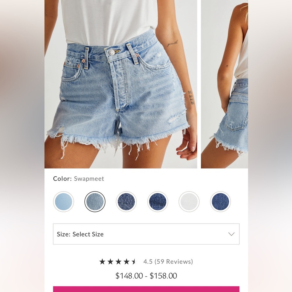 AGOLDE Parker short size 28